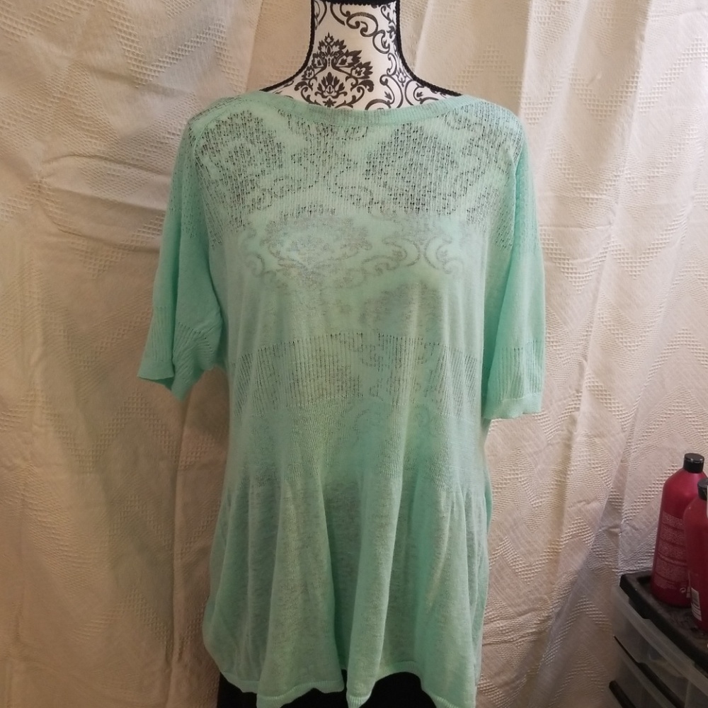 Mint green spring sweater